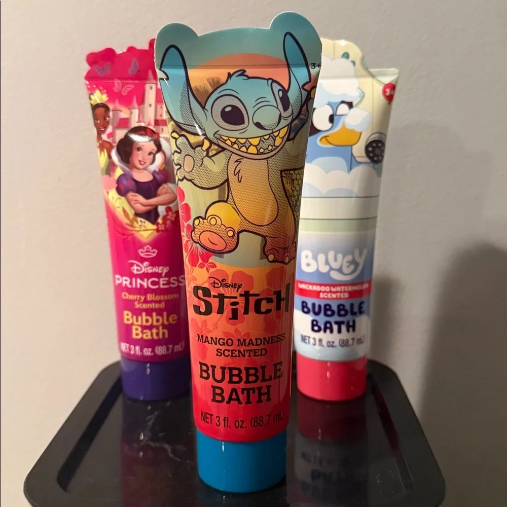 One Travel size kids bubble bath 3oz